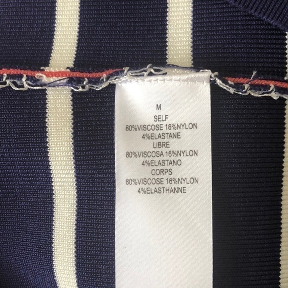 Navy & White Stripe Jessica Simpson Knit Dress - Picture 3 of 3